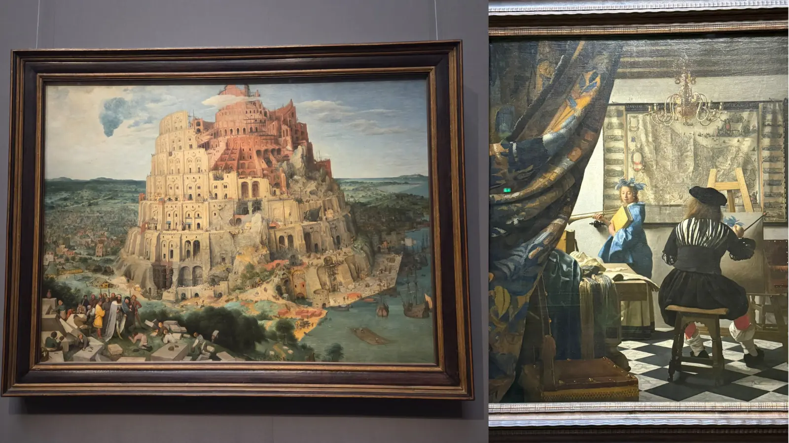 Bruegel’s Tower of Babel and Vermeer’s The Art of Painting at the Kunsthistorisches Museum